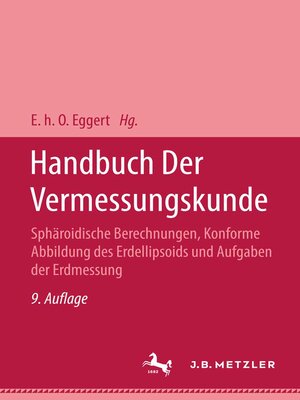 cover image of Handbuch der Vermessungskunde